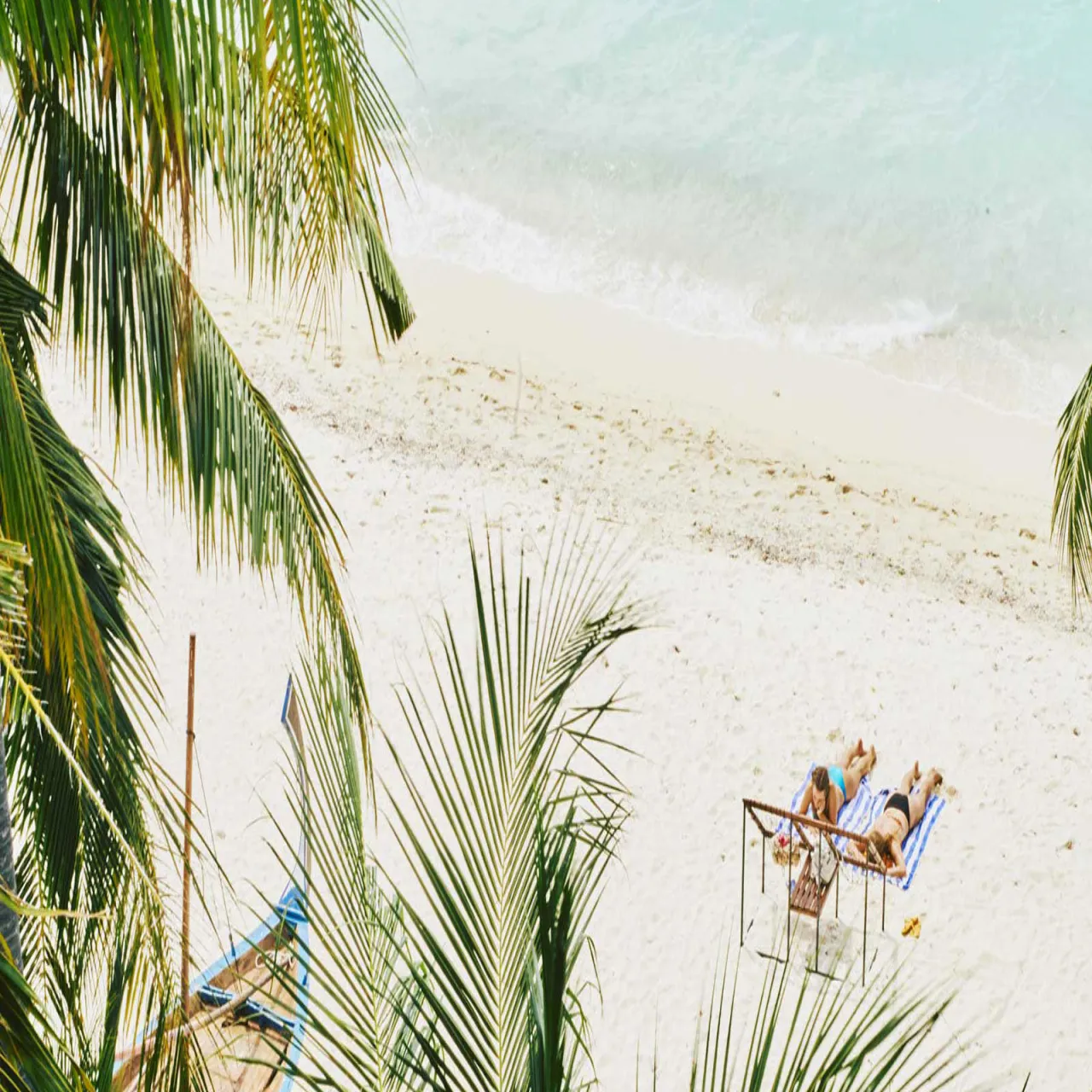 Beach at Beach Hotel Dhigurah on Dhigurah, Maldives