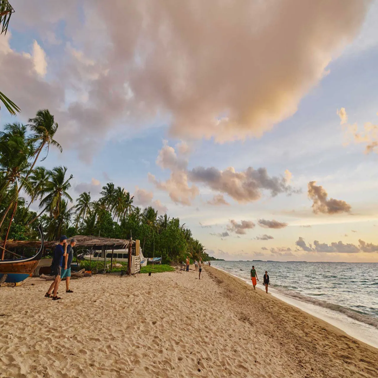 Beach at Beach Hotel Dhigurah on Dhigurah, Maldives