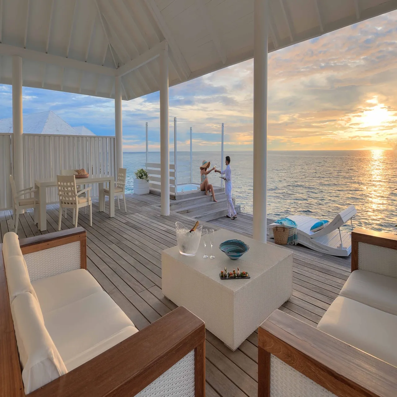 Room Water Villa at Diamonds Thudufushi on Thudufushi, Maldives