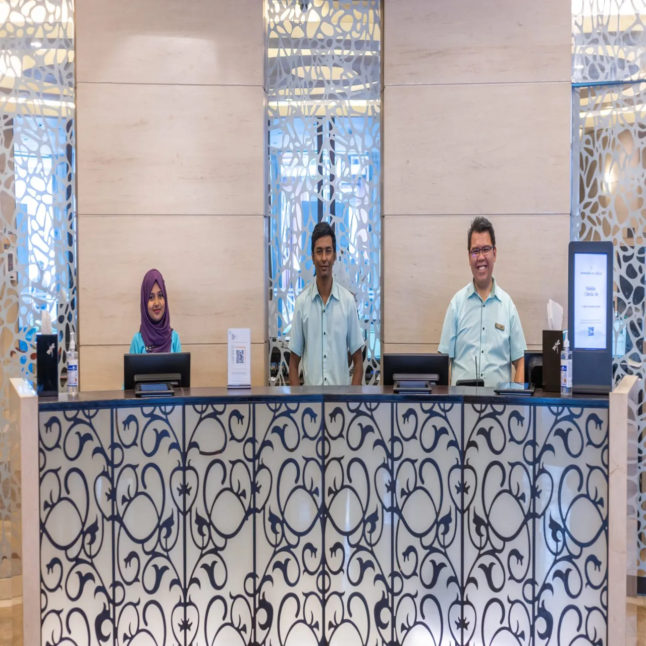 Lobby at Hotel Jen Malé by Shangri-La on Malé, Maldives