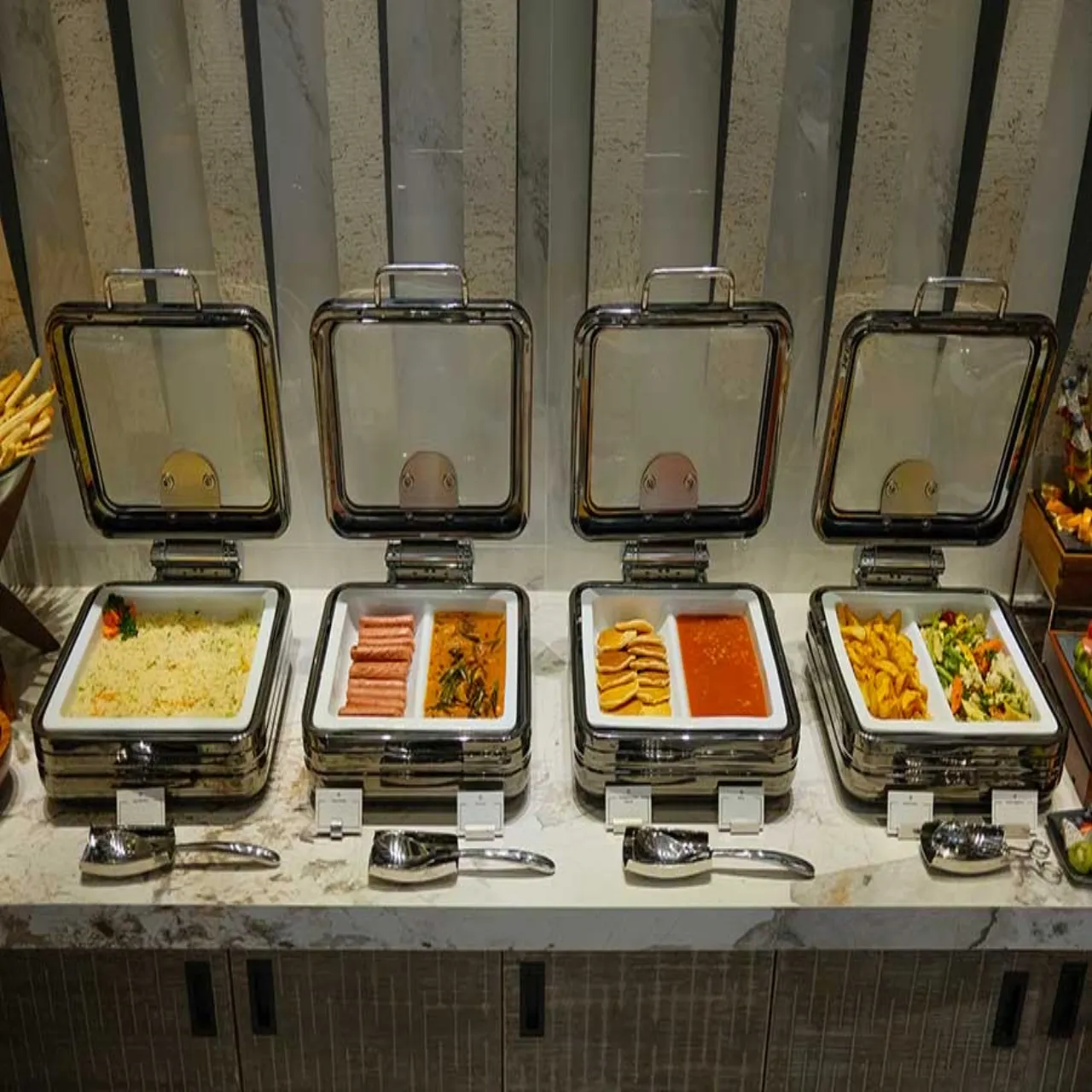 Dining at Hotel Ocean Grand on Hulhumalé, Maldives