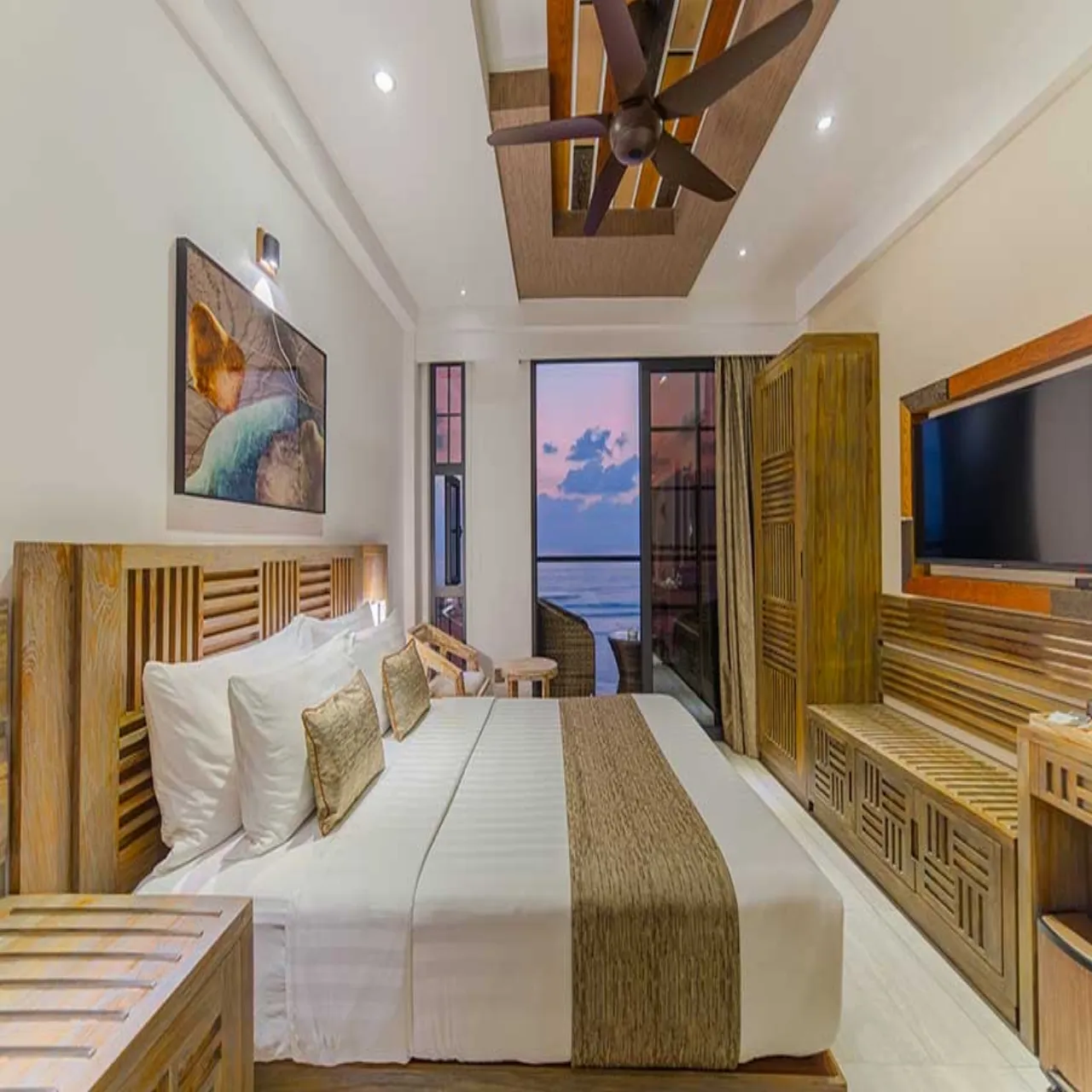 Room Ocean View With Private Balcony at Hotel Ocean Grand on Hulhumalé, Maldives