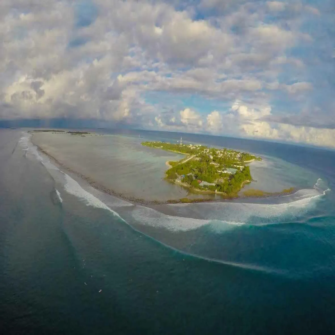 View at Jailbreak Surf Inn on Himmafushi, Maldives