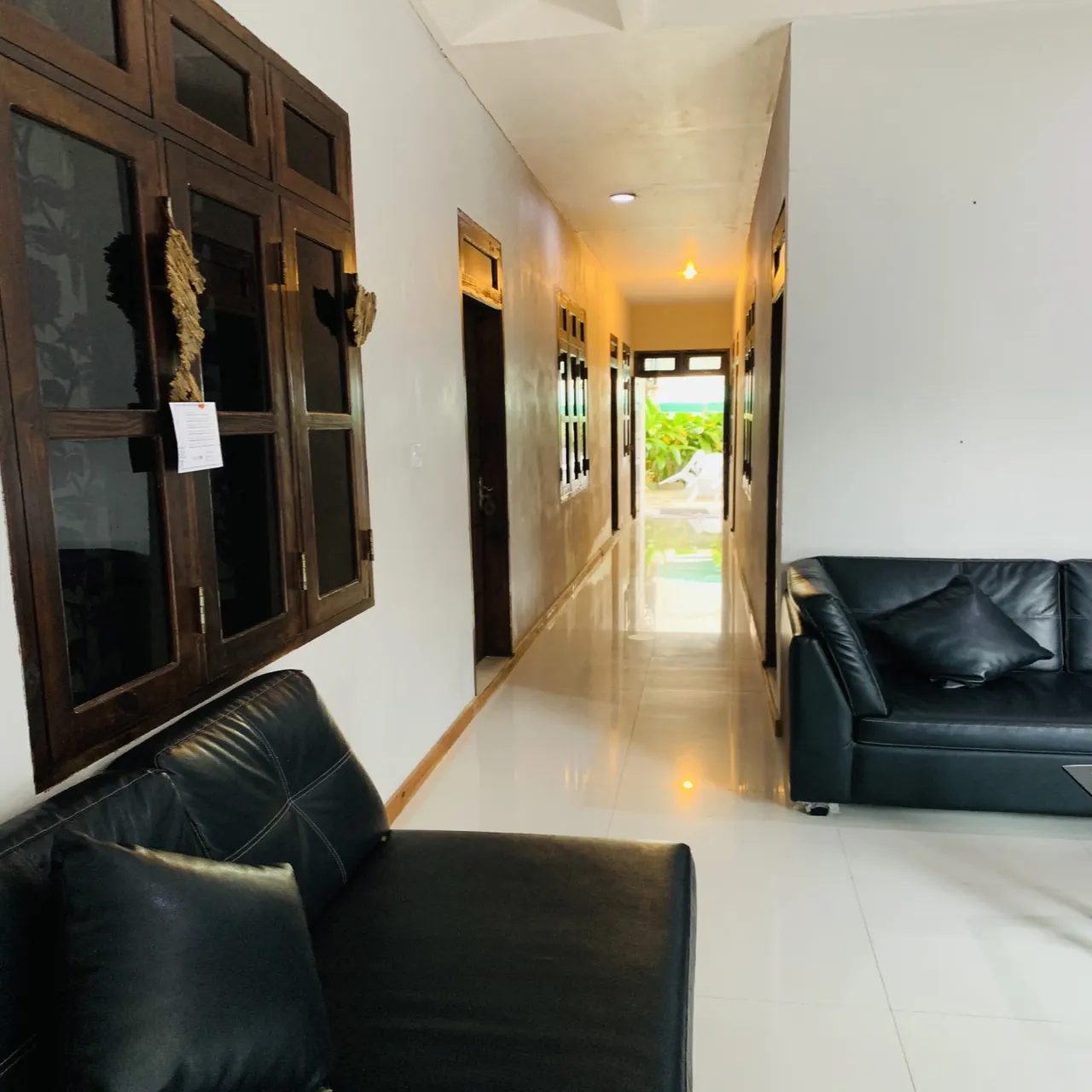 Lobby at Jerry's Dive Lodge on Rasdhoo, Maldives