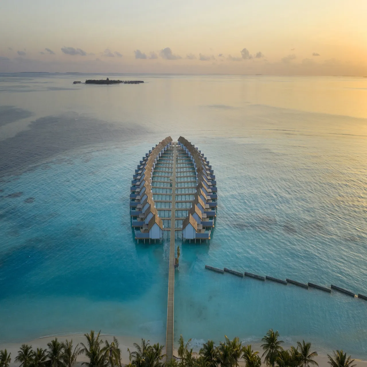 Aerial view of OUTRIGGER Maafushivaru on Maafushivaru, Maldives
