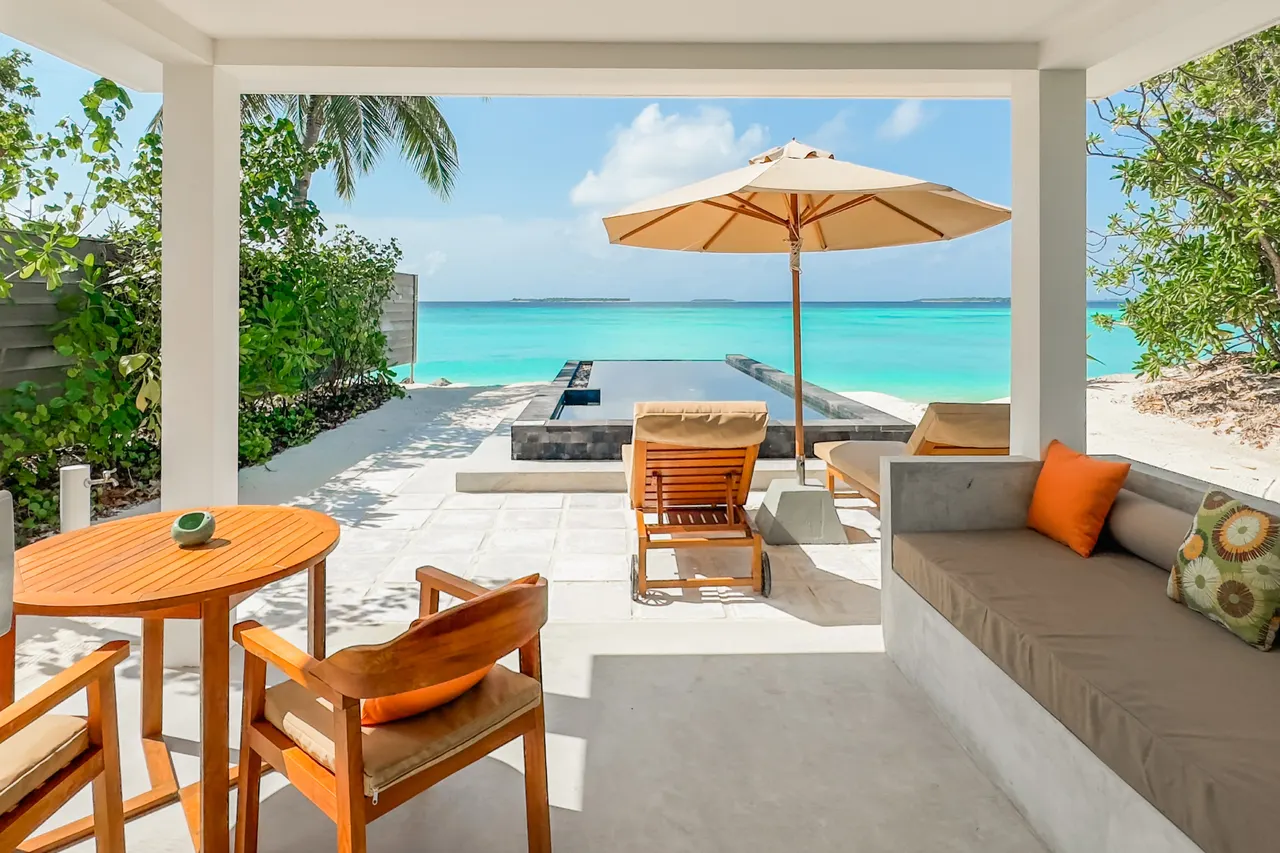 Beach suite pool at Siyam World, Maldives