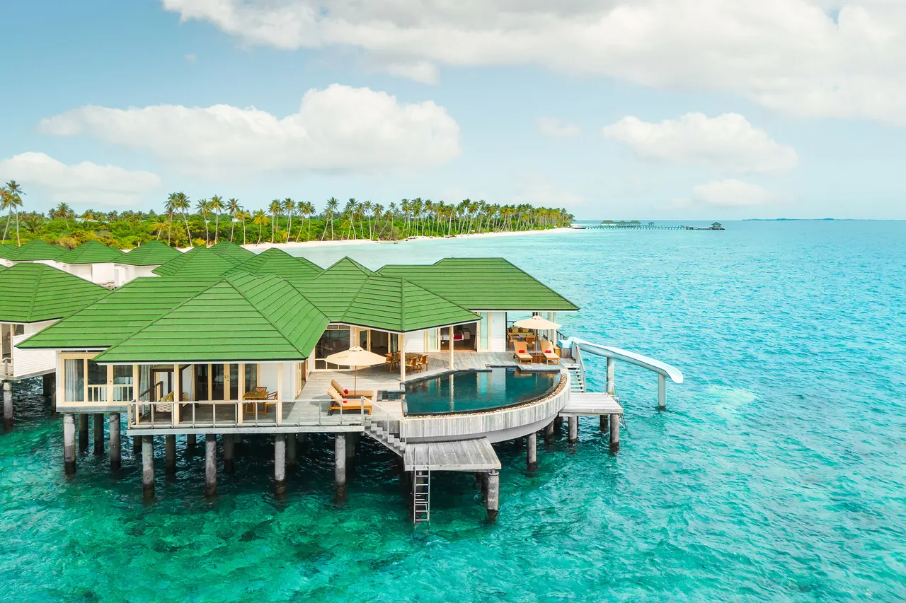 Grand water pavilion at Siyam World, Maldives