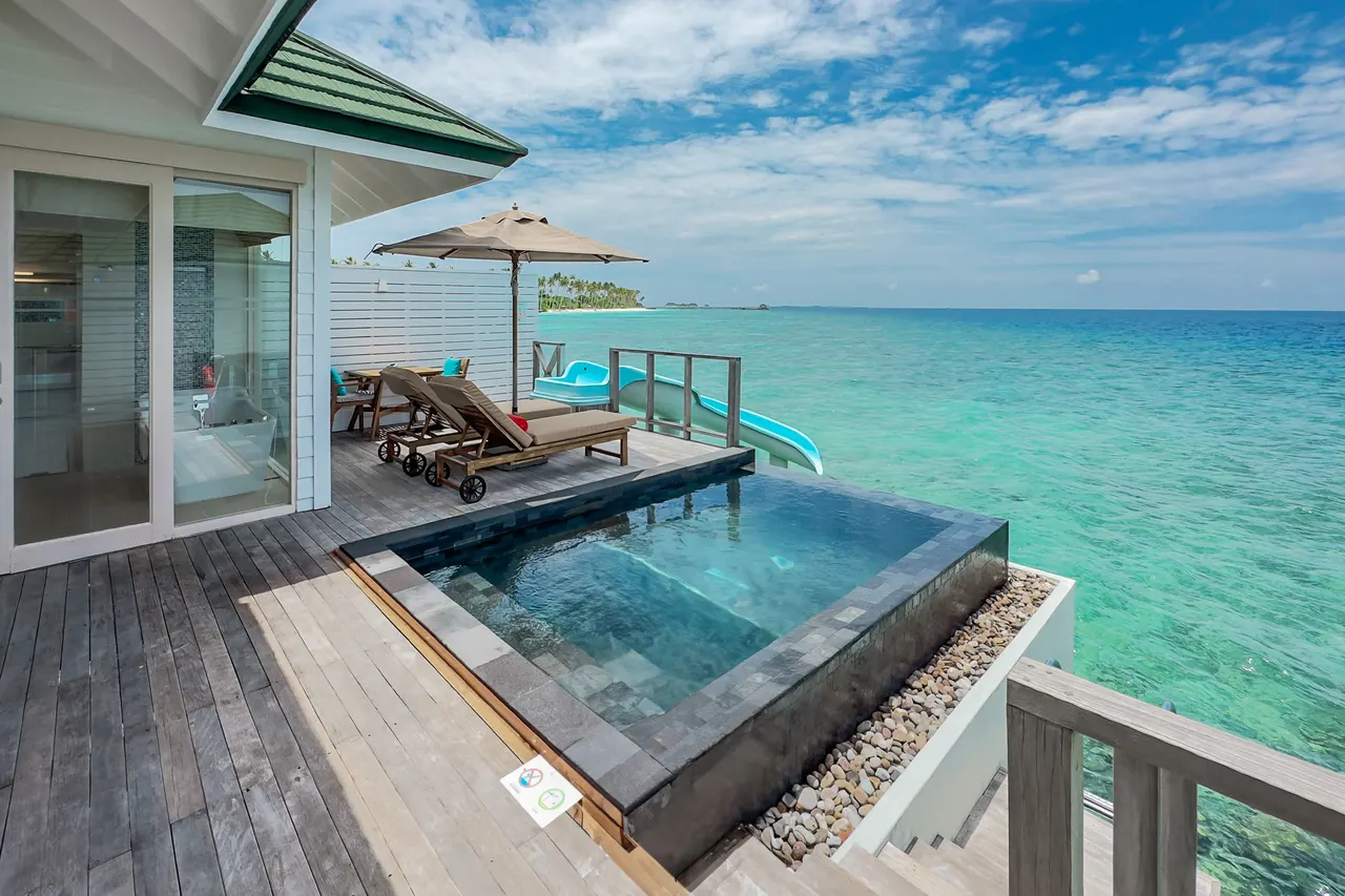 Ocean villa pool view at Siyam World, Maldives