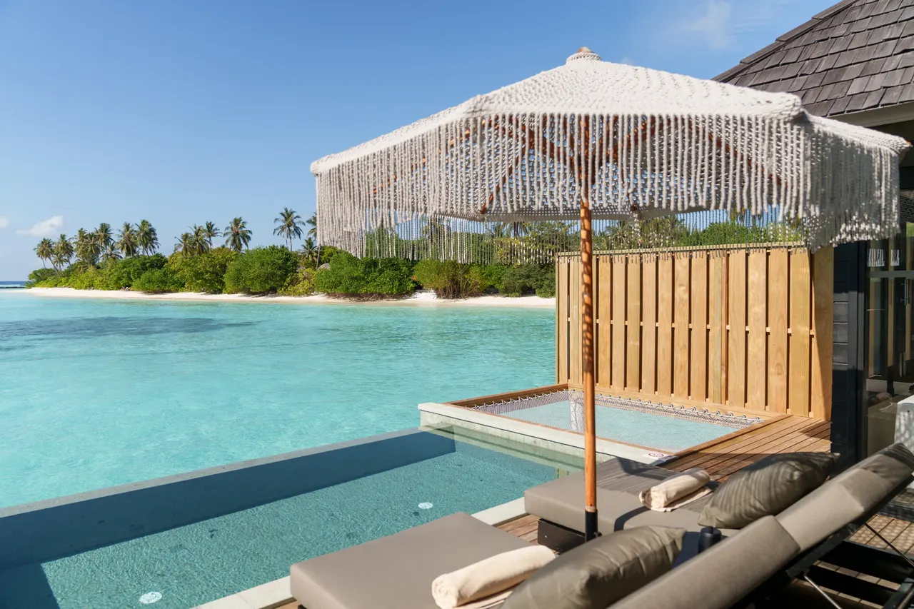 Water villa pool at Sun Siyam Iru Fushi, Maldives
