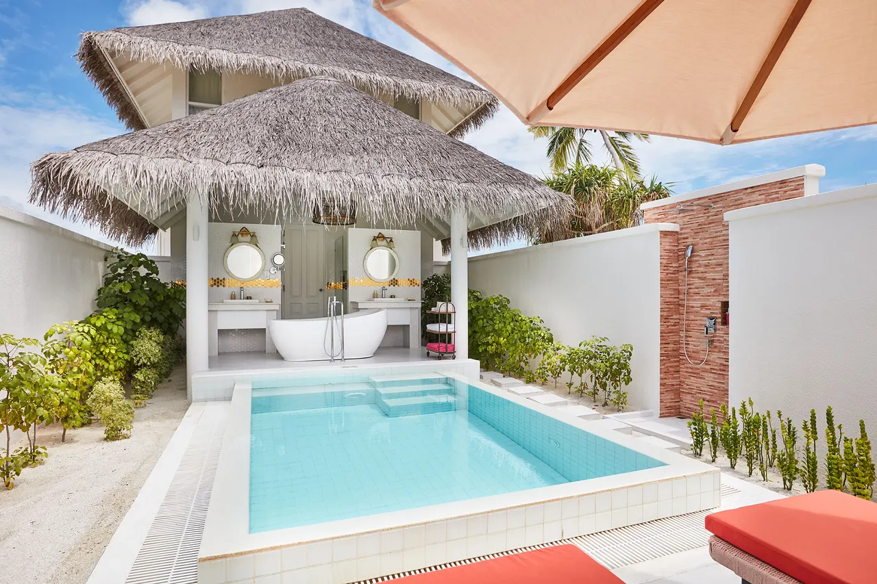 Beach residence at Sun Siyam Iru Veli, Maldives