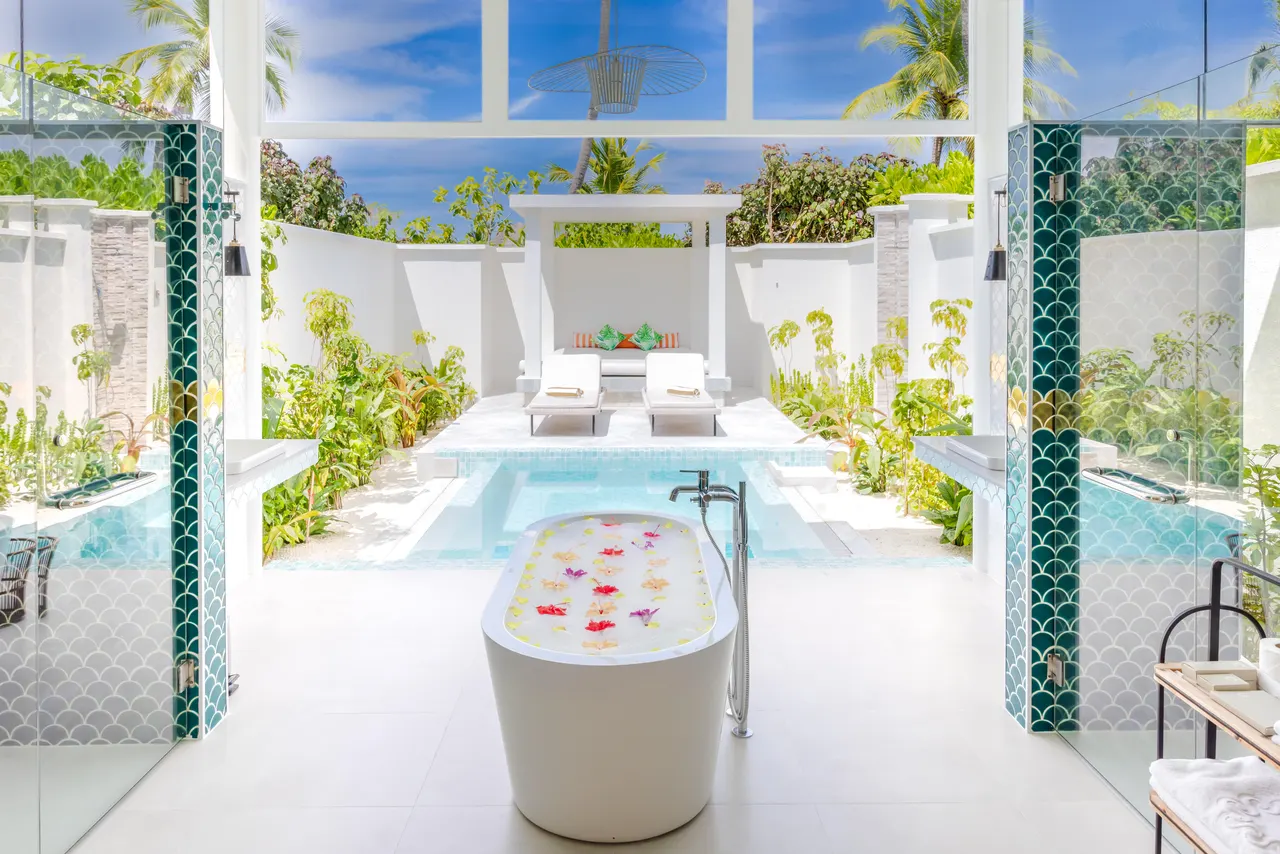 Grand beach villa at Sun Siyam Iru Veli, Maldives