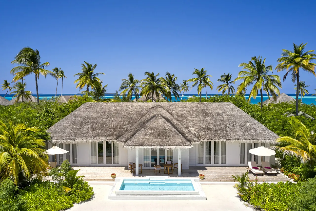 Two bedroom beach residence at Sun Siyam Iru Veli, Maldives