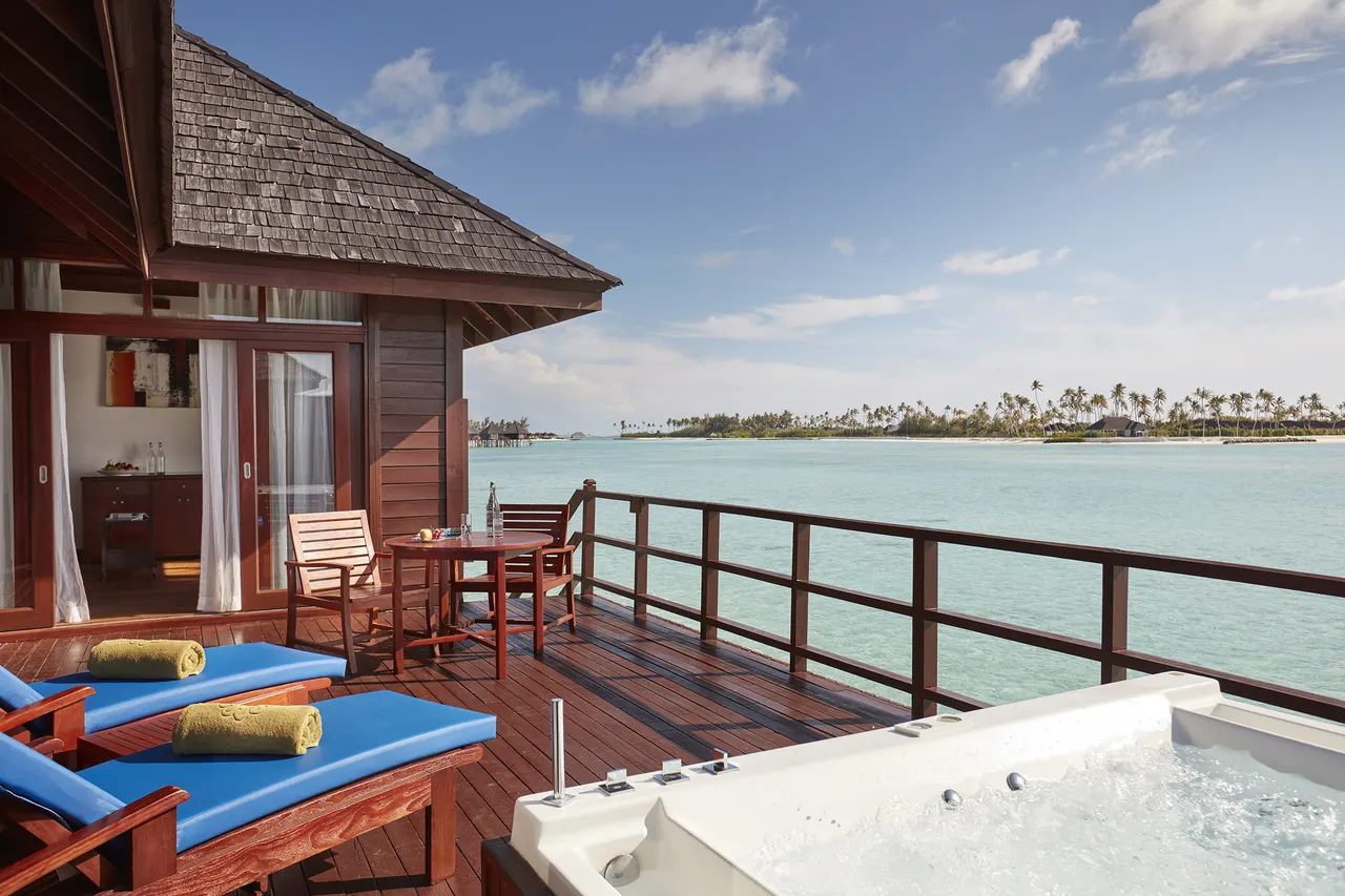 Prestige jacuzzi water villa at Sun Siyam Olhuveli, Maldives