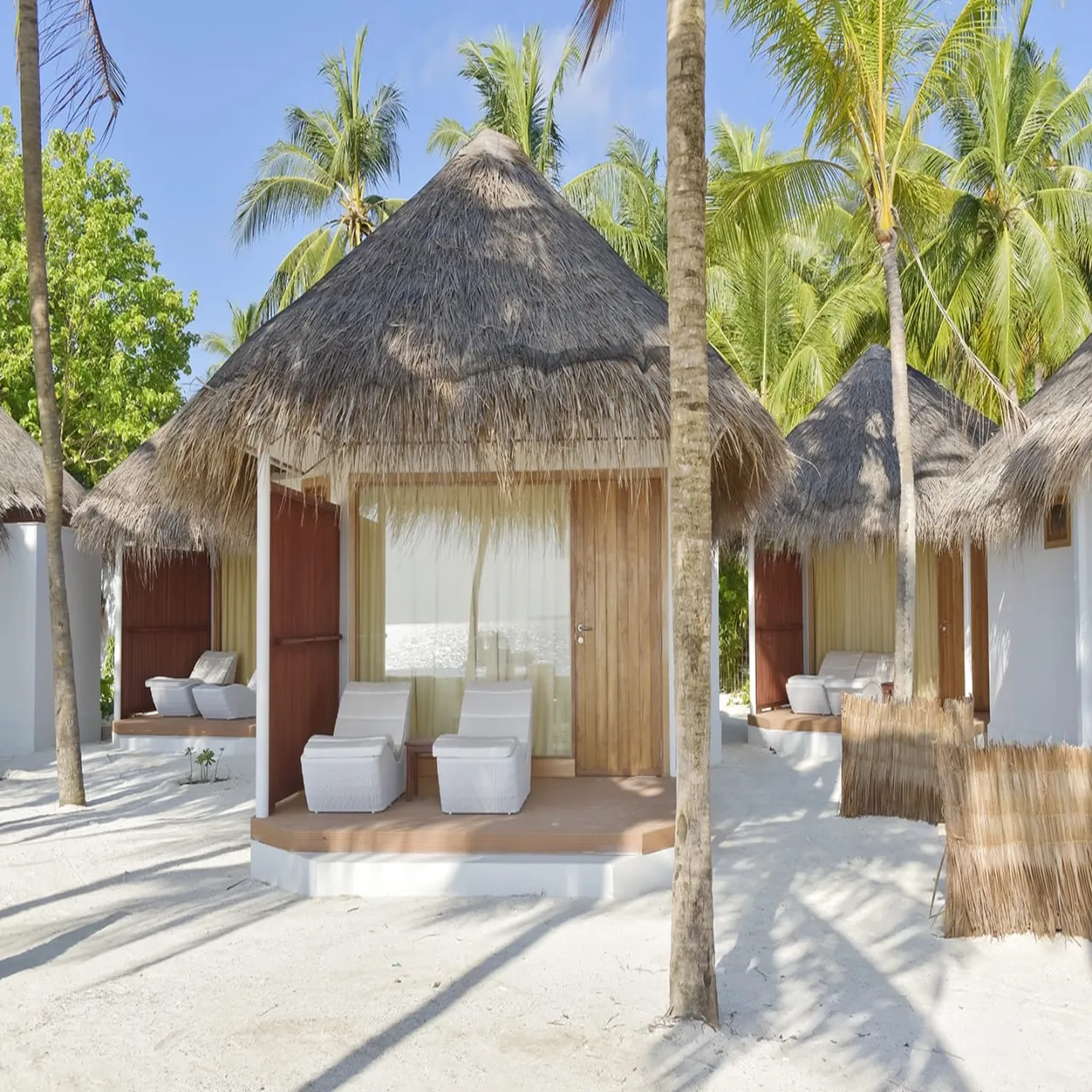 Beach at Thulhagiri Island Resort & Spa on Thulhagiri, Maldives