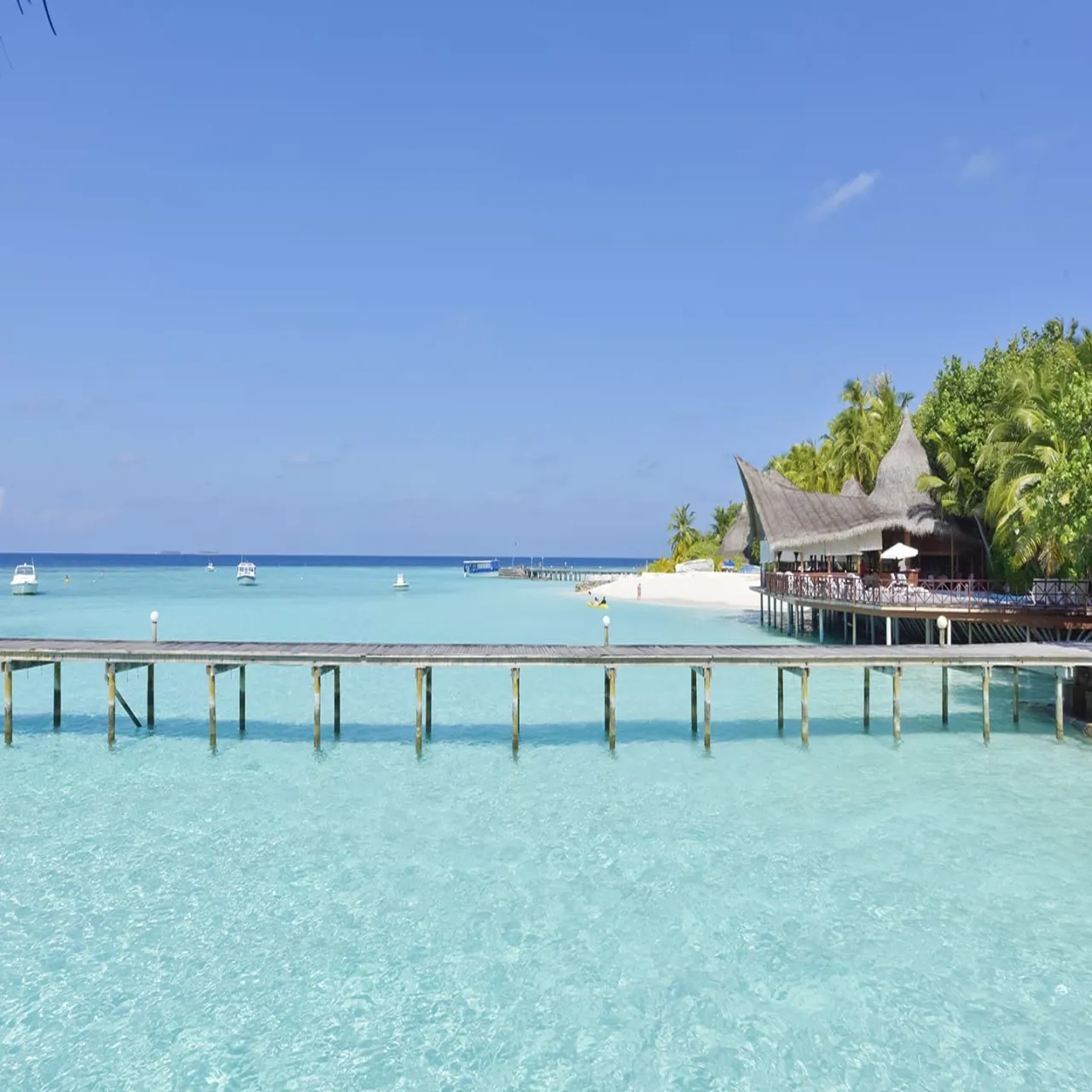 View at Thulhagiri Island Resort & Spa on Thulhagiri, Maldives