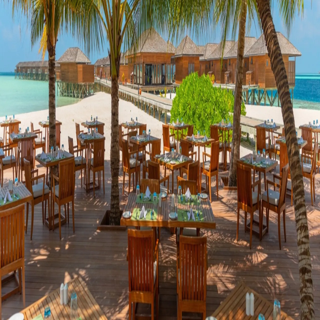 Dining at Vilamendhoo Island Resort & Spa on Vilamendhoo, Maldives
