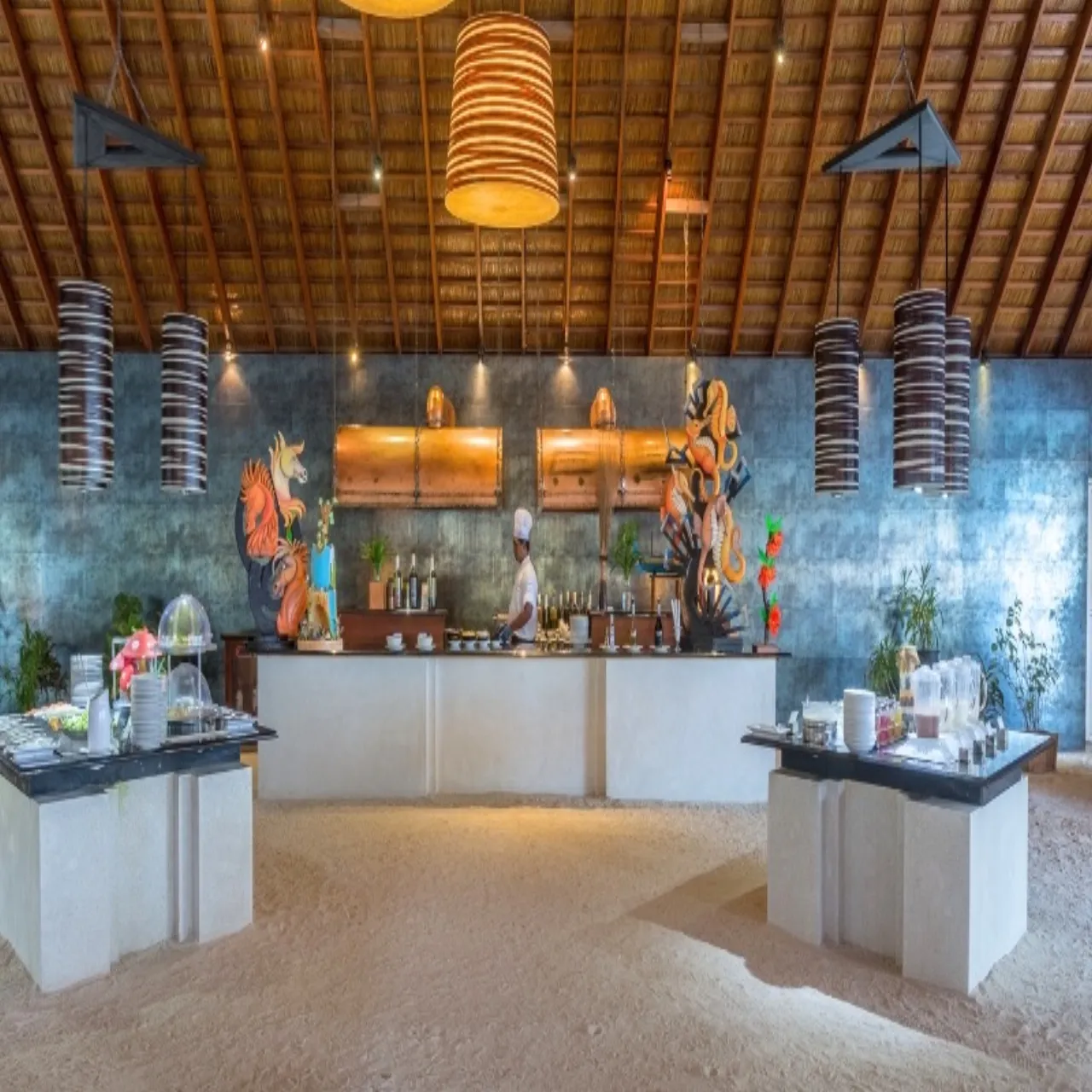 Dining at Vilamendhoo Island Resort & Spa on Vilamendhoo, Maldives