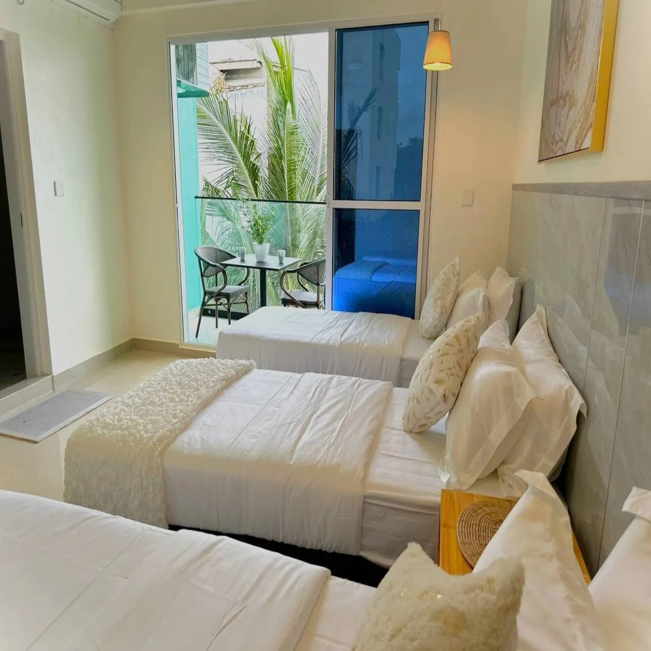 Bed Rooms at Yuvi Blue & Spa on Himmafushi, Maldives