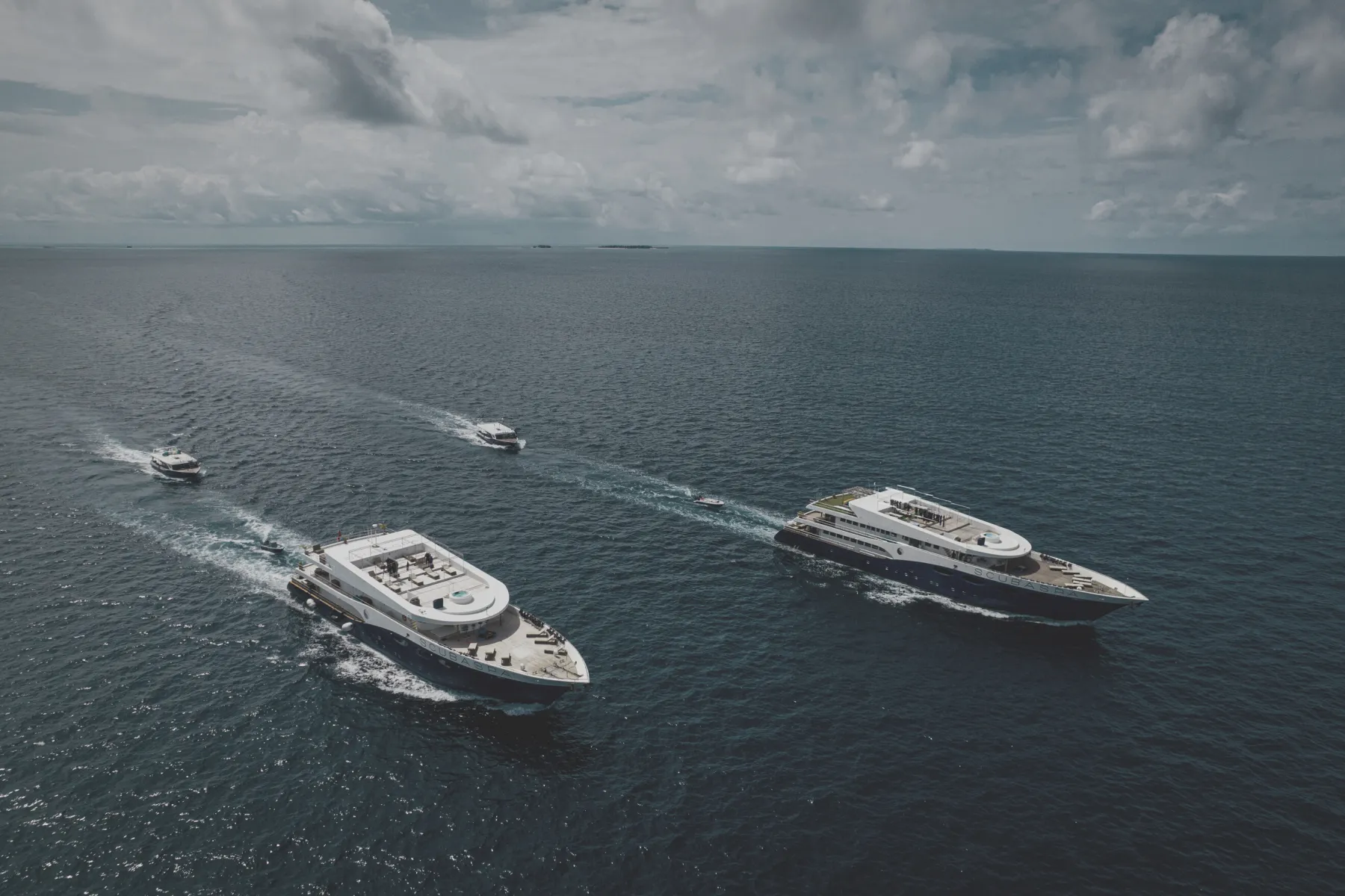 Scubaspa Yin and Yang cruising together in the Maldives